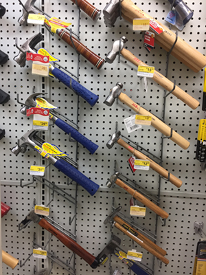 selection of hammers
